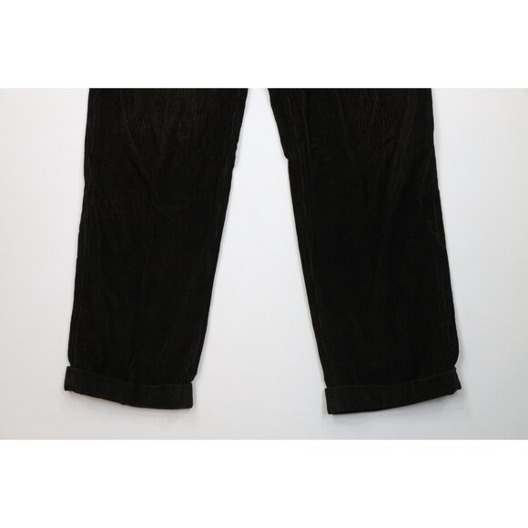 Vintage 90s Nautica Mens 36x34 Faded Heavy Wide Leg Corduroy Chino Pants Green - Picture 4 of 13